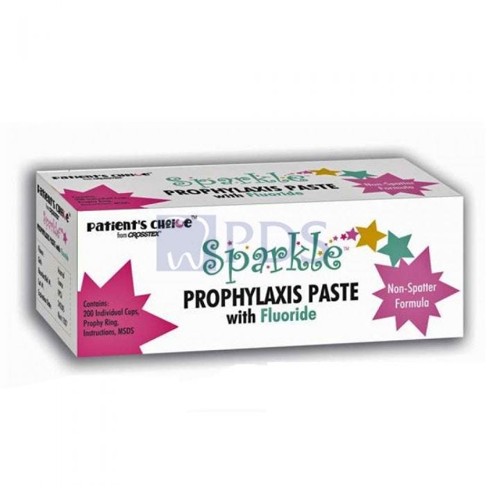 Crosstex UPCBG Sparkle Dental Prophy Cups Bubble Gum Coarse Grit 200/Pk Crosstex UPCBG Sparkle Dental Prophy Cups Bubble Gum Coarse Grit 200/Pk